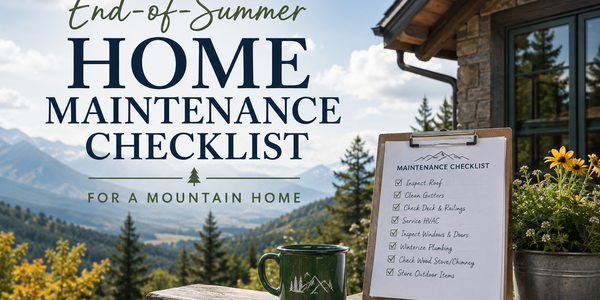 End-of-Summer Home Maintenance Checklist for a Mountain Home