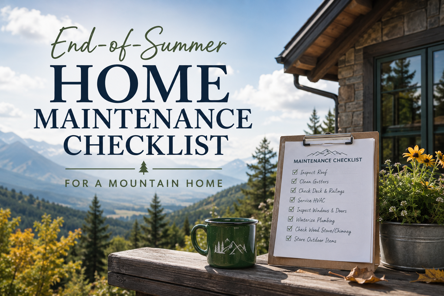 End-of-Summer Mountain Home Maintenance | Bonnie DuPree