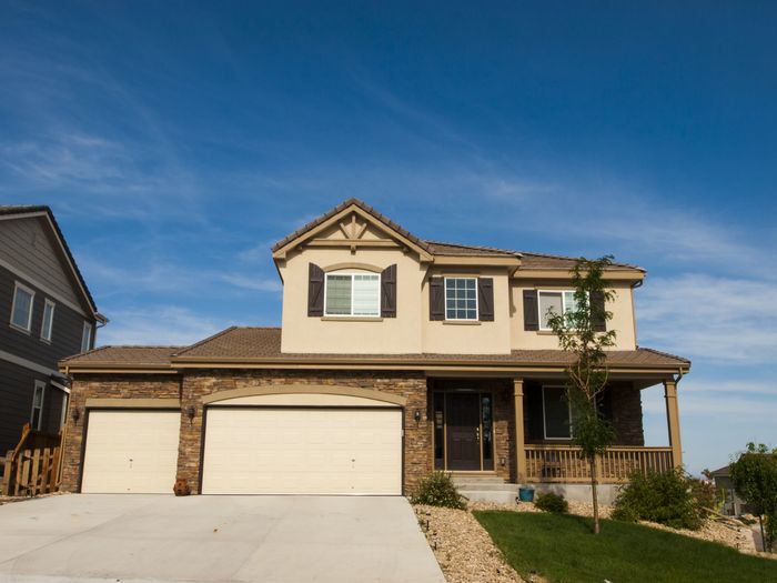 House in suburban development of Denver, Colorado.
