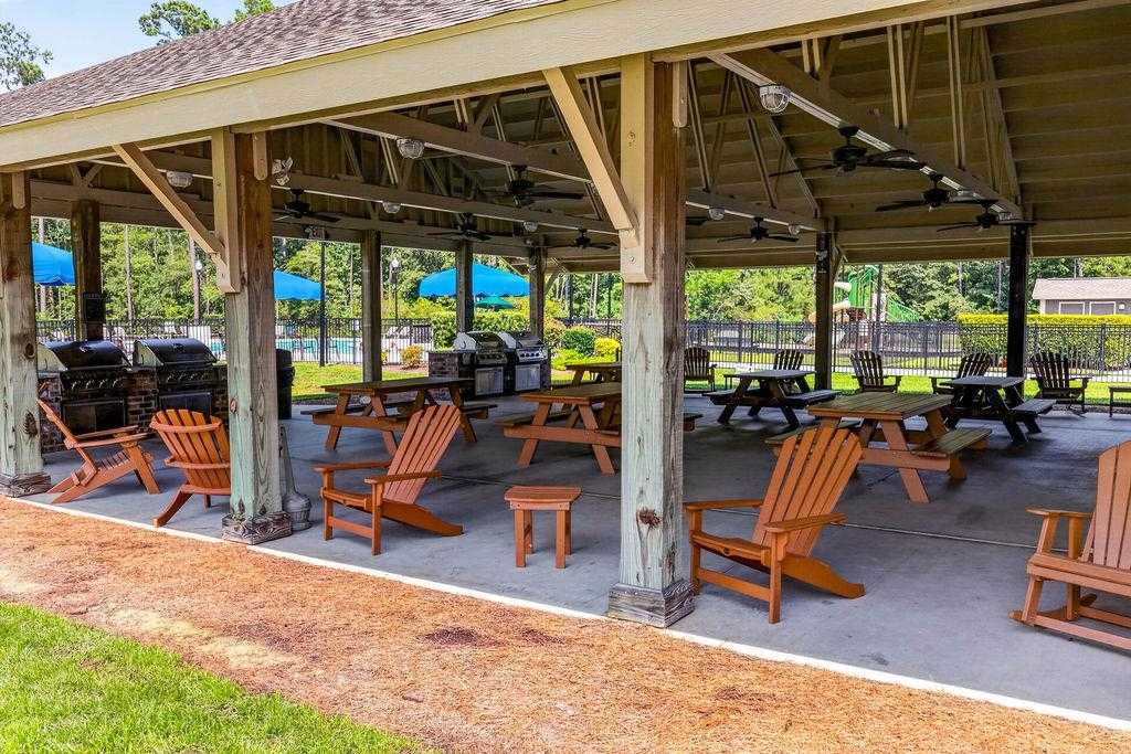 Covered pavilion at The Park at Prince Creek