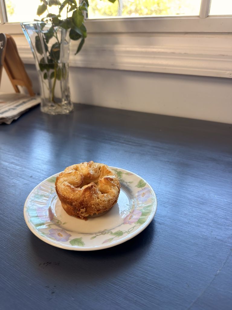 Kouign-amann with a cream cheese filling from Indigo Bakery in Georgetown, SC