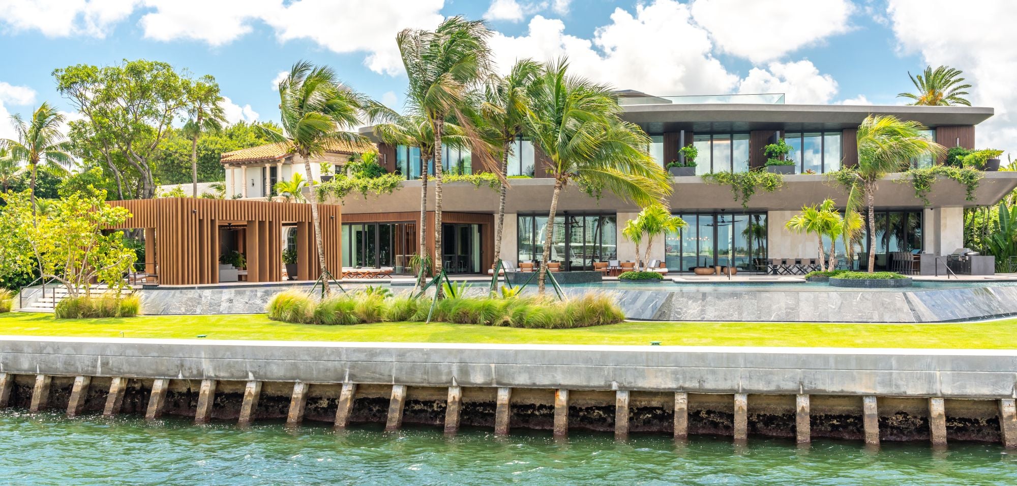 Luxurious mansion in Miami Beach, florida, USA