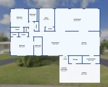 Floor plan of house at 3481 NE 18th Avenue Oakland Park FL
