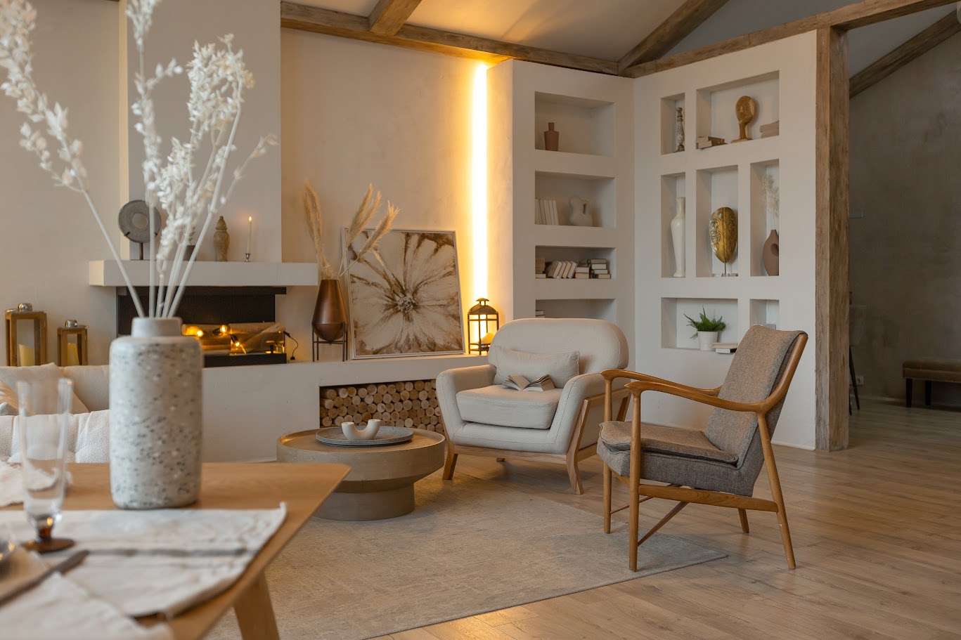 cozy warm home interior