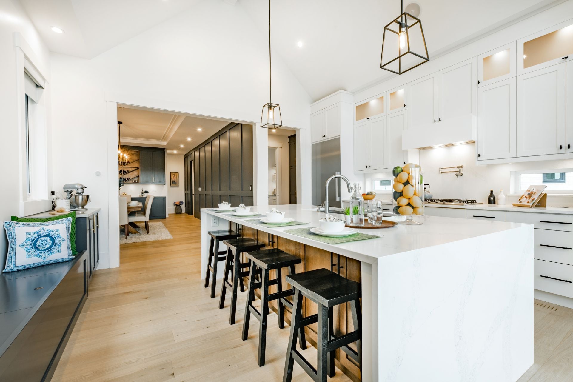 bright, spacious and modern farmhouse style kitchen (1)