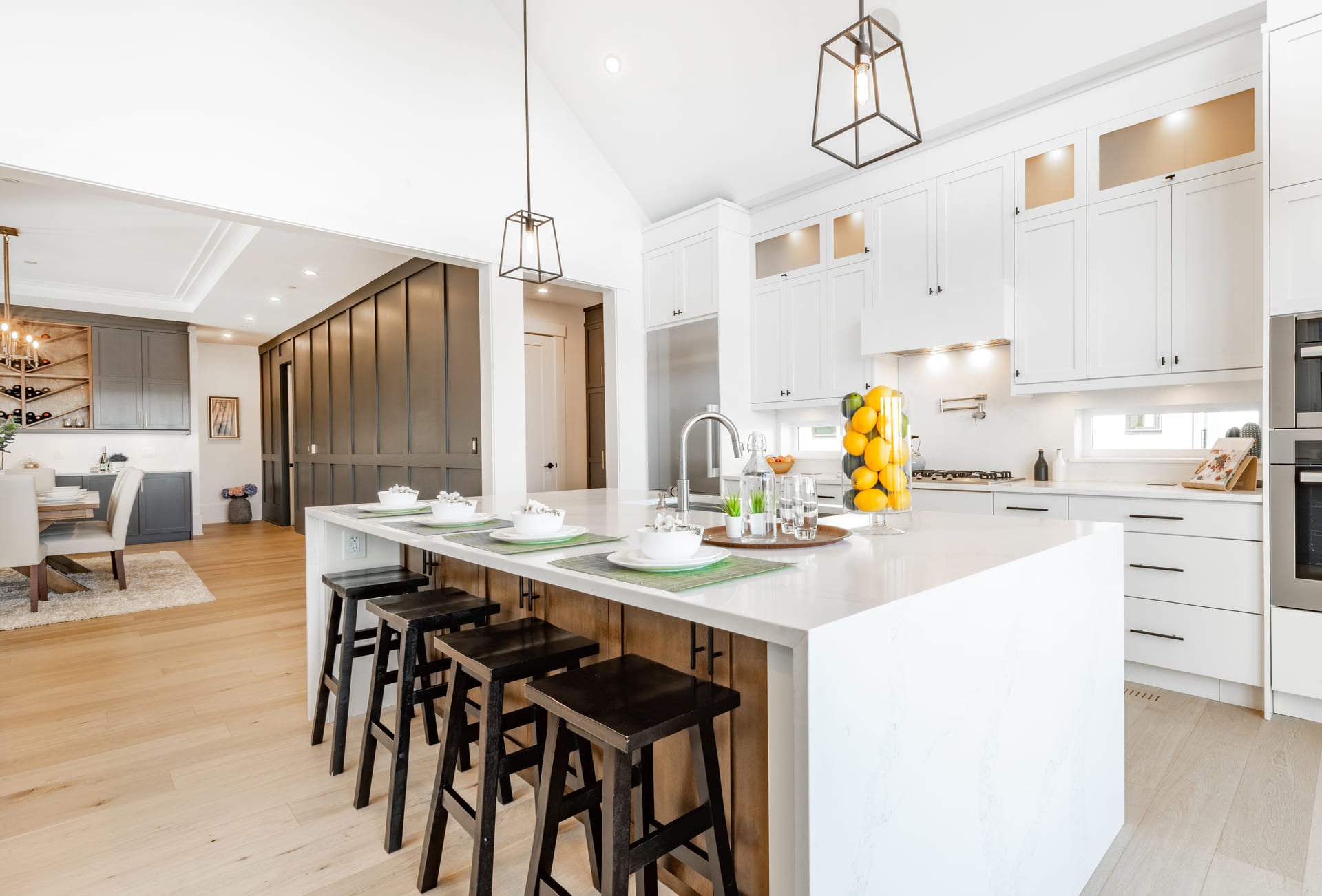 bright, spacious and modern farmhouse style kitchen (3)