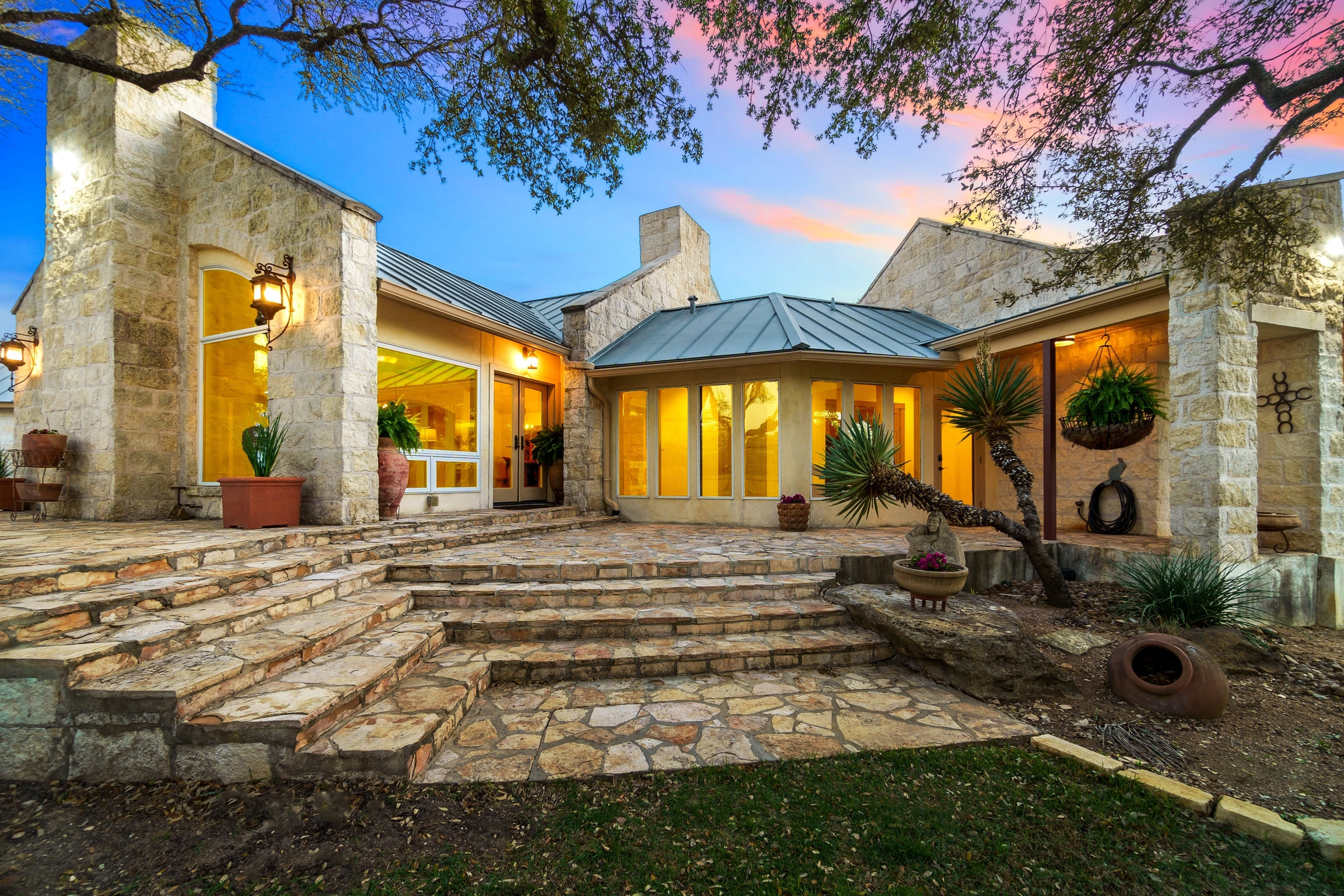 a home patio at sunset (1) (1)