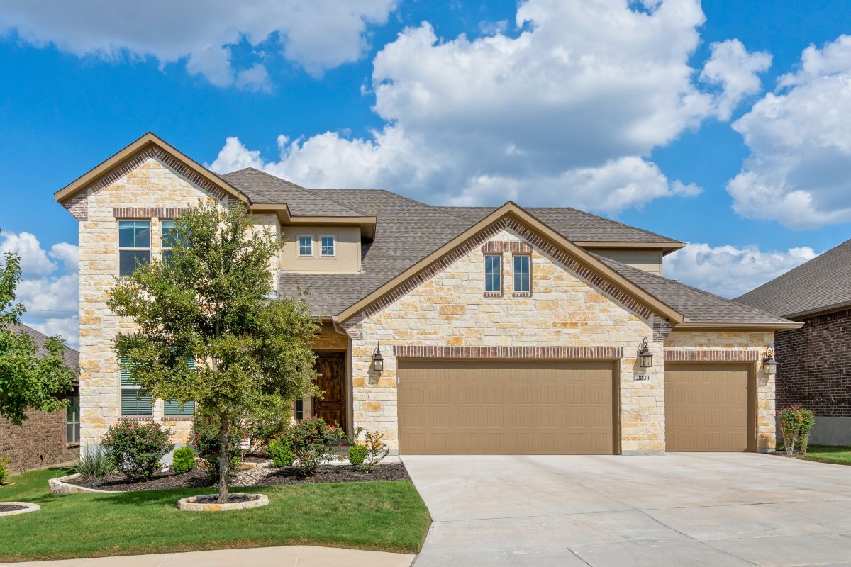 an American home on a sunny day