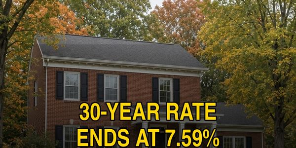 30-year rate ends at 7.59% after a morning &hellip;