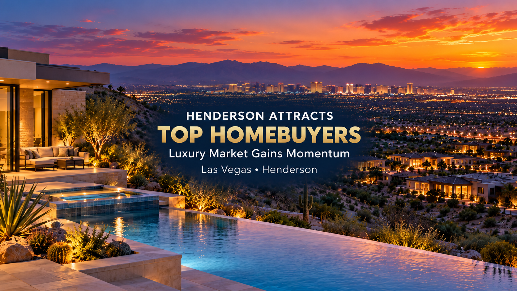 Henderson Hillside Luxury at Twilight