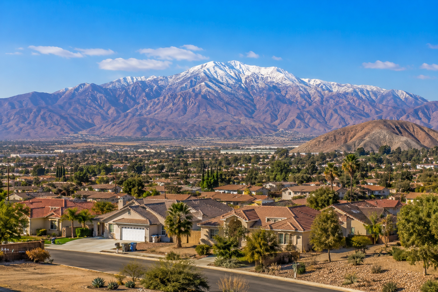 Homes in Banning California with San Gorgonio Pass mountain views