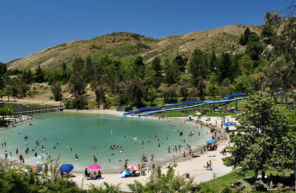 Swimming pool at Yucaipa Regional Park in Yucaipa, California