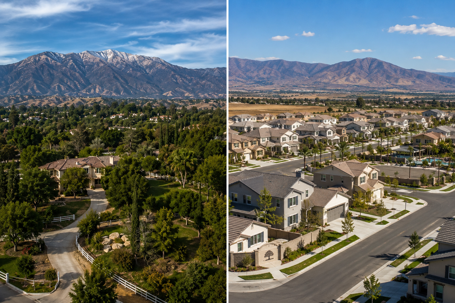 Yucaipa and Beaumont California neighborhoods compared for home buyers