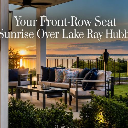 Your Front-Row Seat to Sunrise Over Lake Ray Hubbard: A Fully Furnished 2025 Residence Designed Around the View