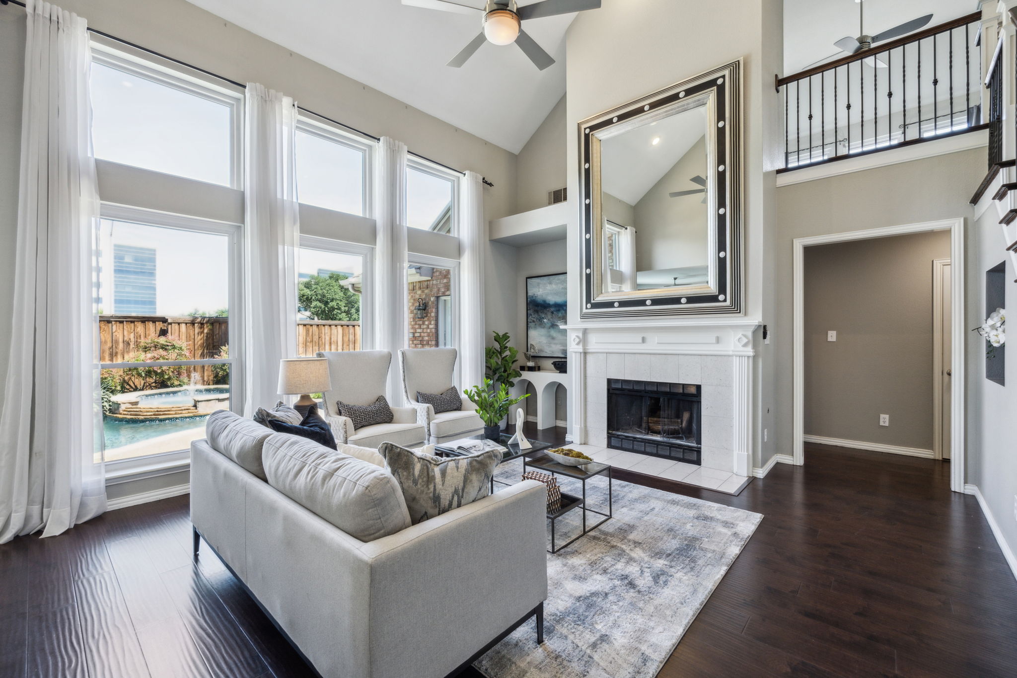 Fully furnished and staged living space, Meadow property