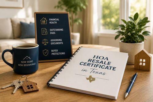 HOA Resale Certificates in Texas: What Every Buyer &hellip;