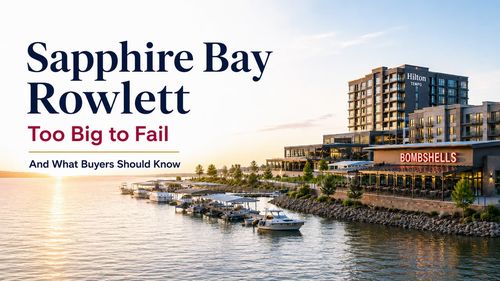 Sapphire Bay in Rowlett: Progress, Tension, and What &hellip;