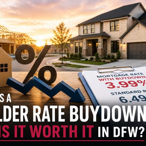 Builder Rate Buydowns in DFW: How They Work and What to Watch Out For