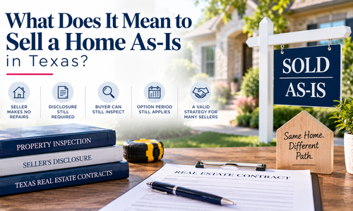 Selling Your Home As-Is in Texas: What It Really Means