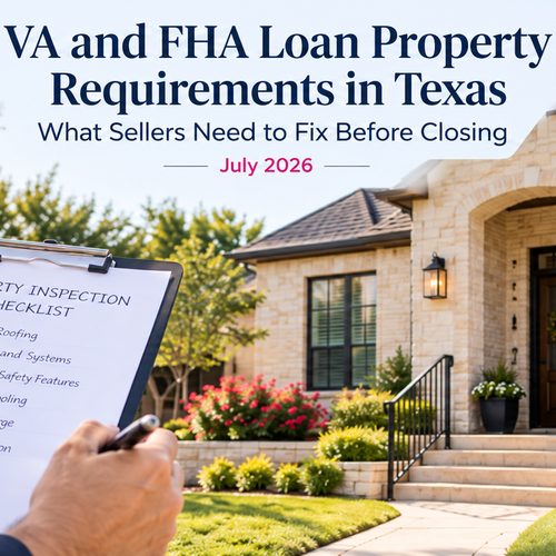 VA and FHA Loan Property Requirements in Texas: What Sellers Need to Fix Before Closing