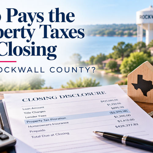 Who Pays the Property Taxes at Closing in Rockwall County?