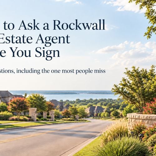 Questions to Ask Rockwall Real Estate Agent