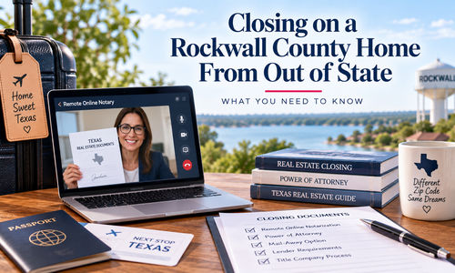 Closing on a Rockwall County Home From Out &hellip;