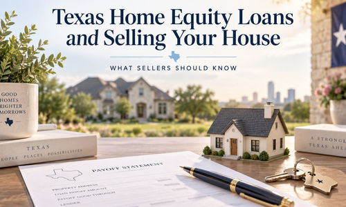 Texas Home Equity Loans and Selling Your House