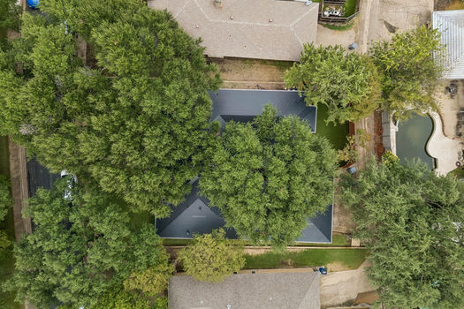 Overhead aerial view of the lot | 9020 Glen Springs Dr, Dallas, TX 75243 | Lake Highlands