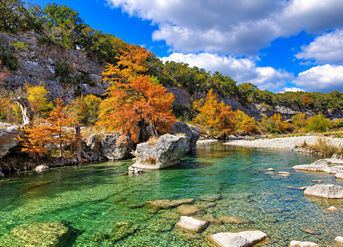 Medina River at Bandera Falls