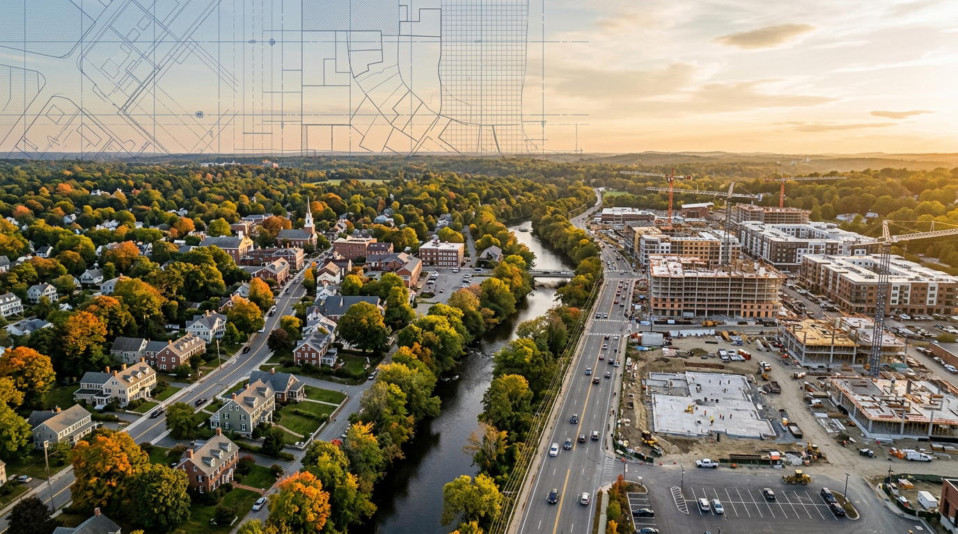 Firefly_Gemini Flash_An aerial-editorial photo-style illustration of a New England suburban town transitio 422291