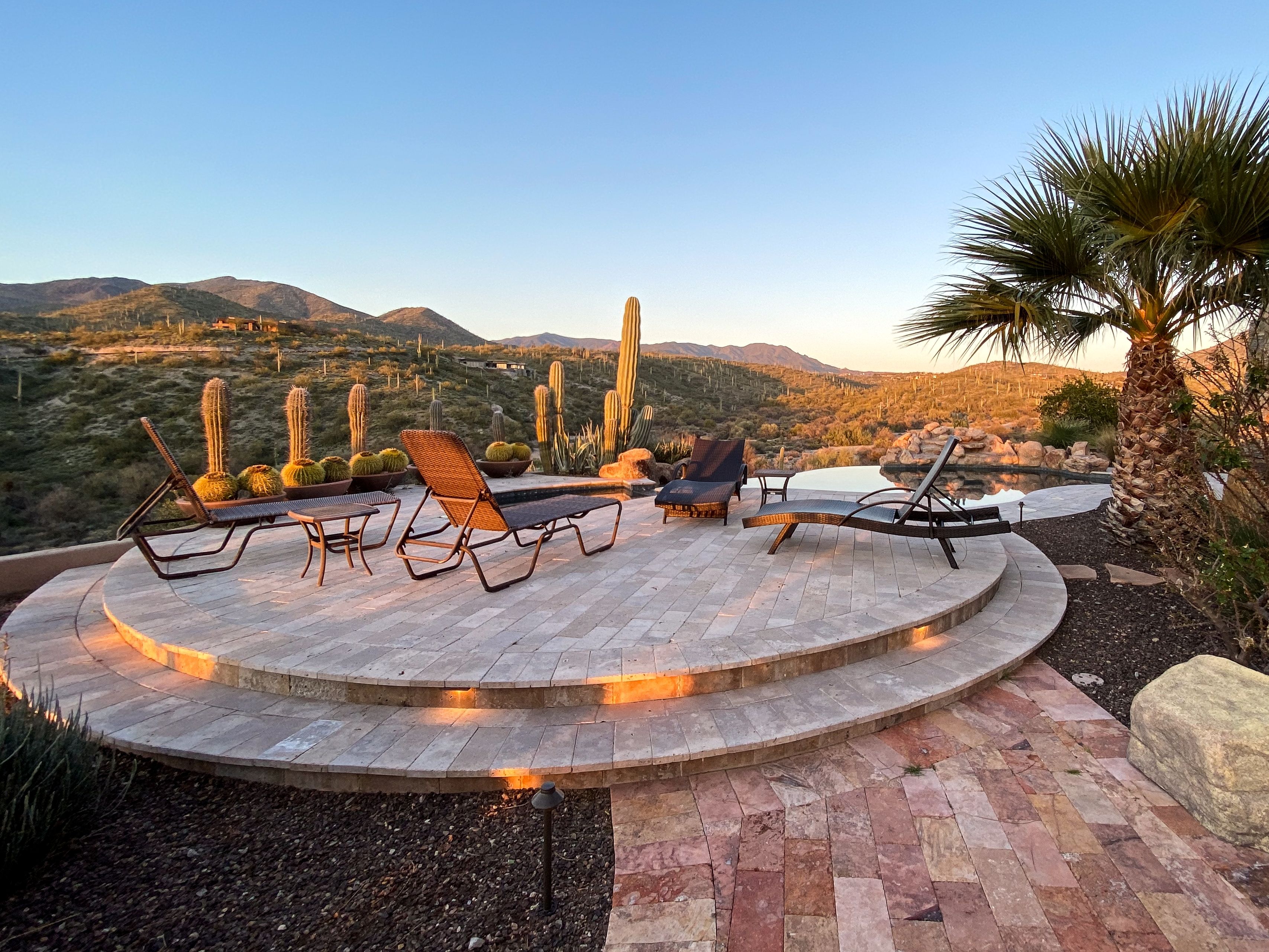Outdoor Pool Overlooking Arizona Desert Mountains