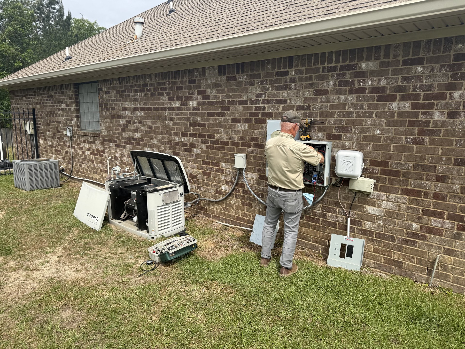 A whole-house generator has an engine, and it needs regular service.