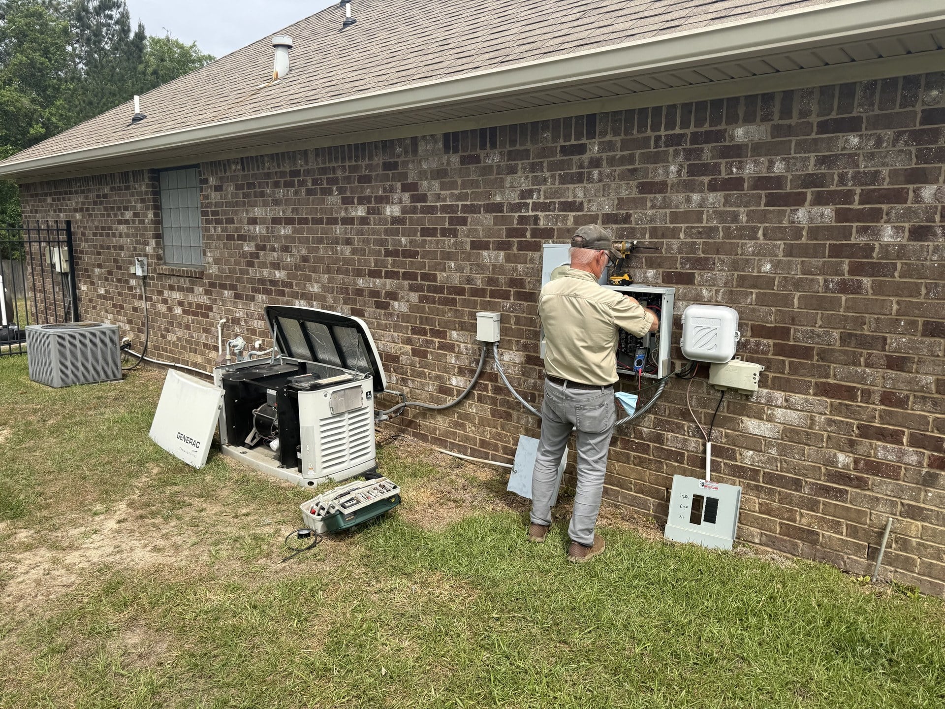 A whole-house generator has an engine, and it needs regular service.