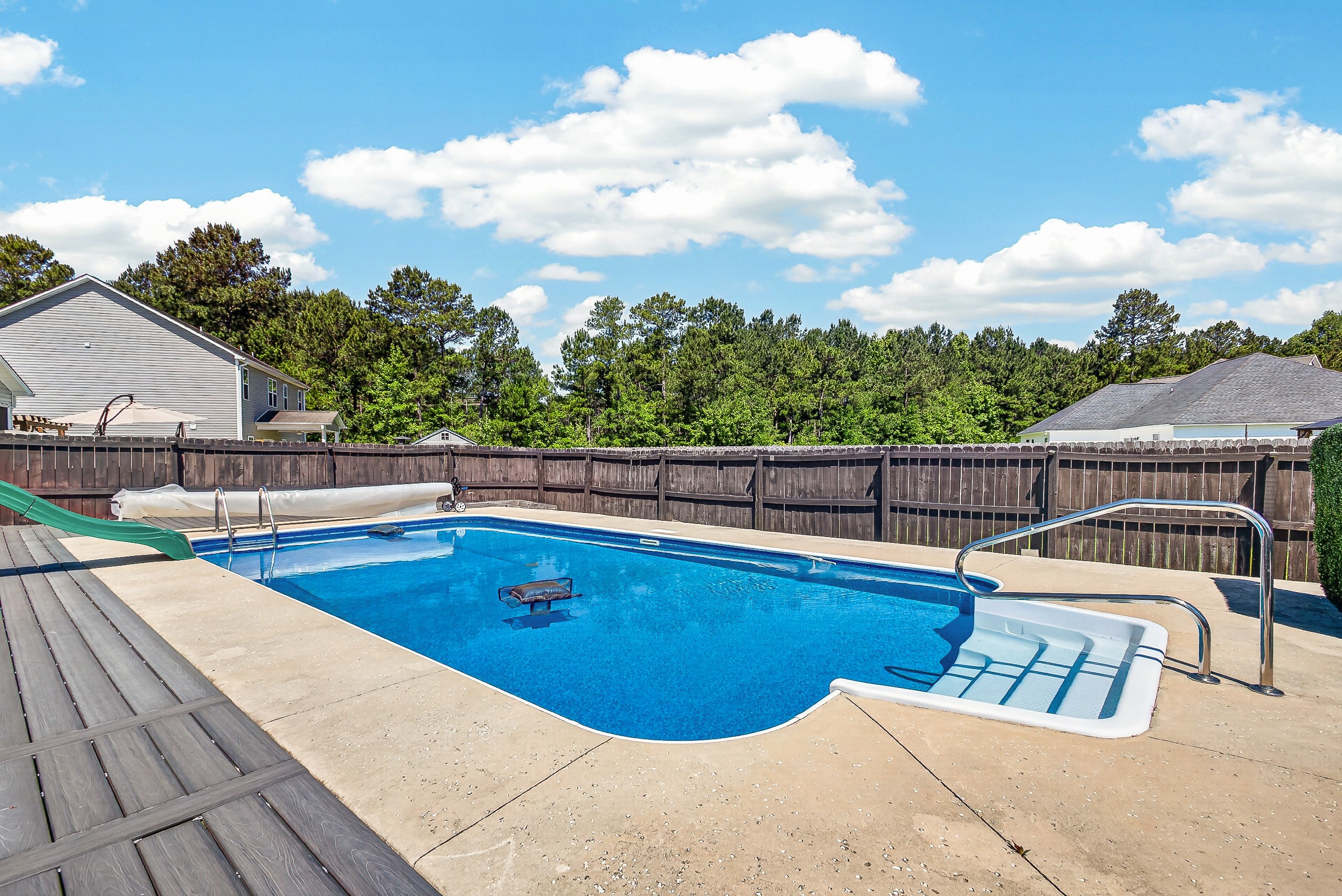 The liner is a replaceable part of the pool.
