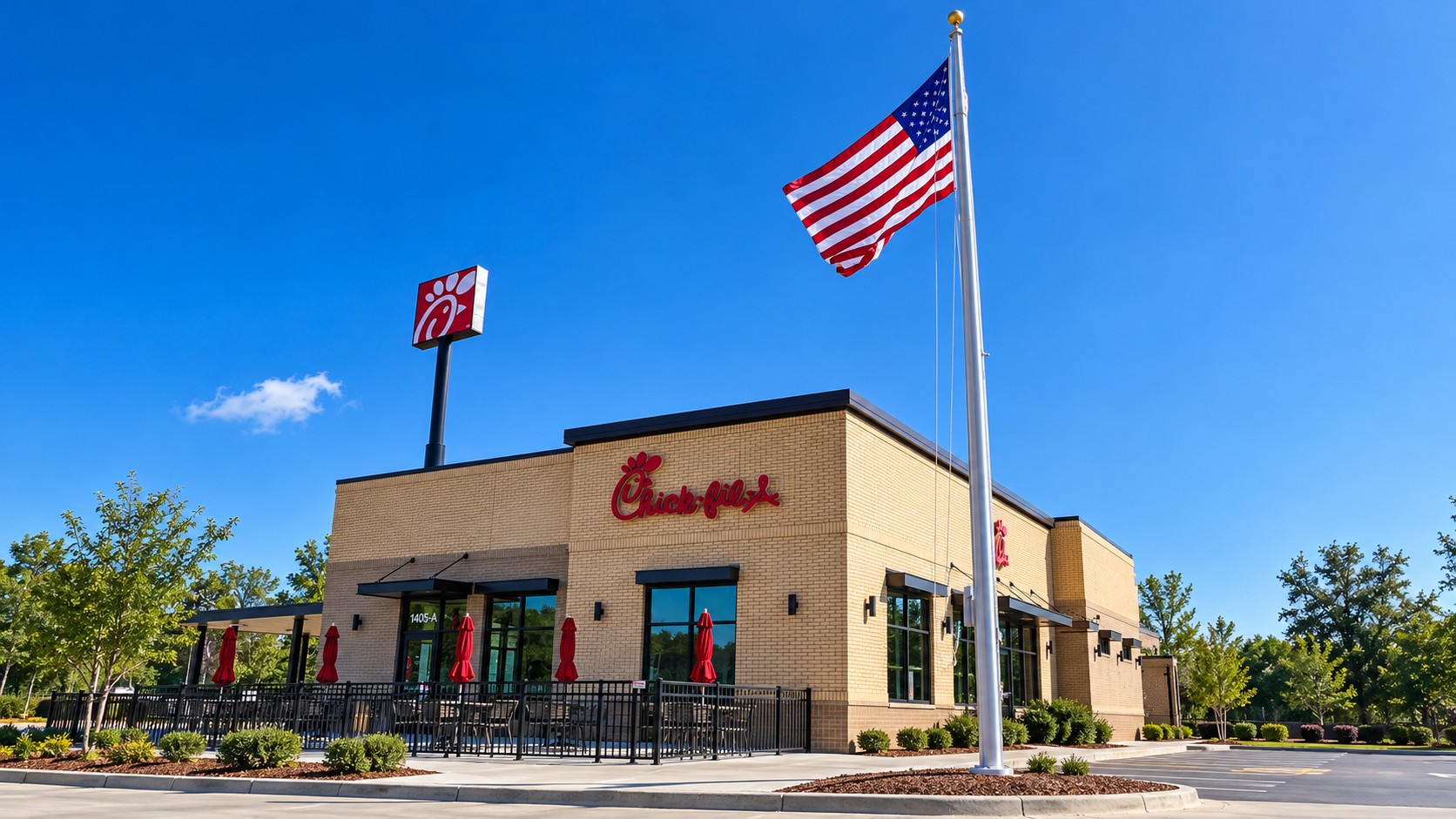 Chick-fil-A opened on Industrial Parkway on February 12.