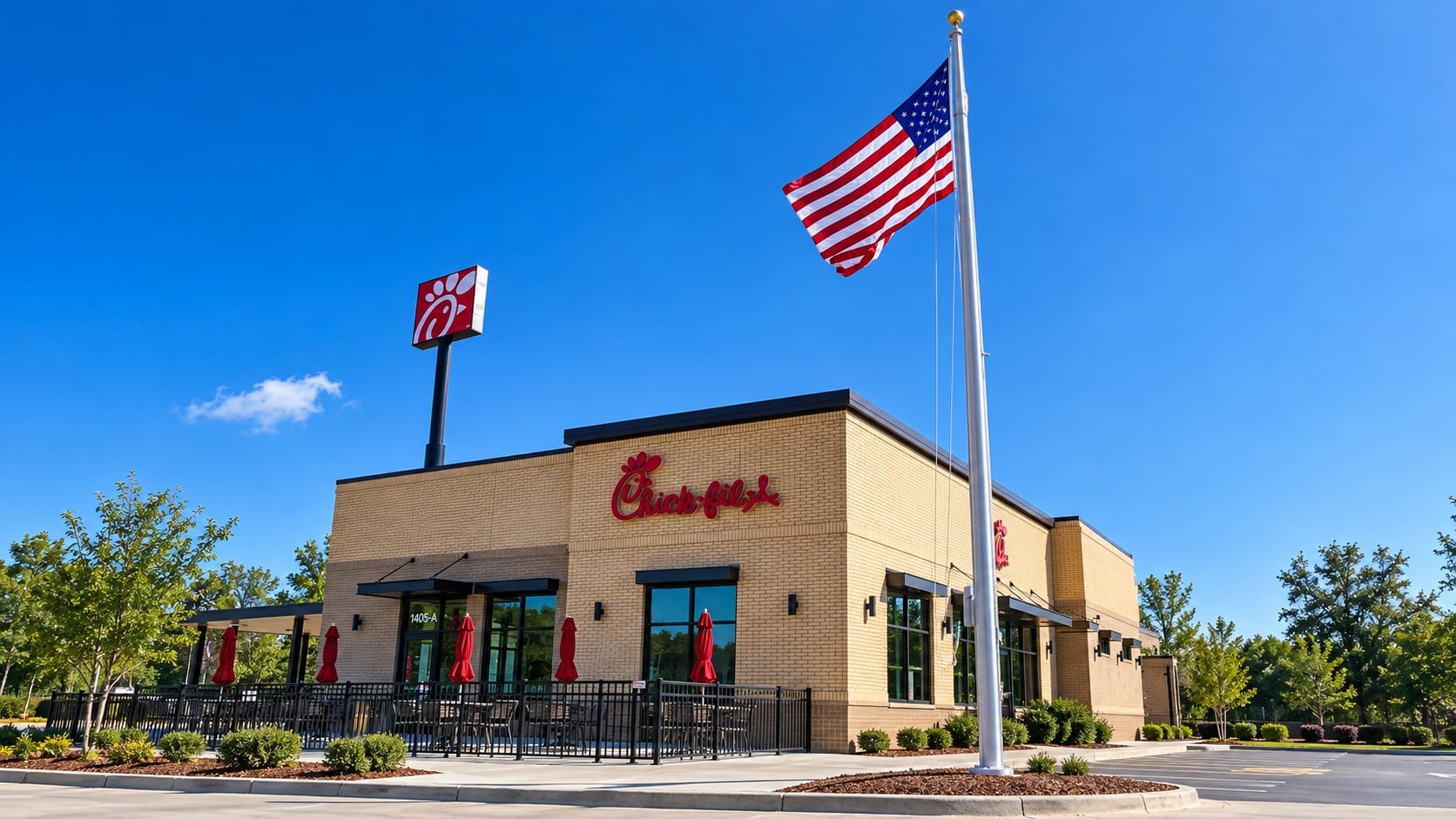Chick-fil-A opened on Industrial Parkway on February 12.