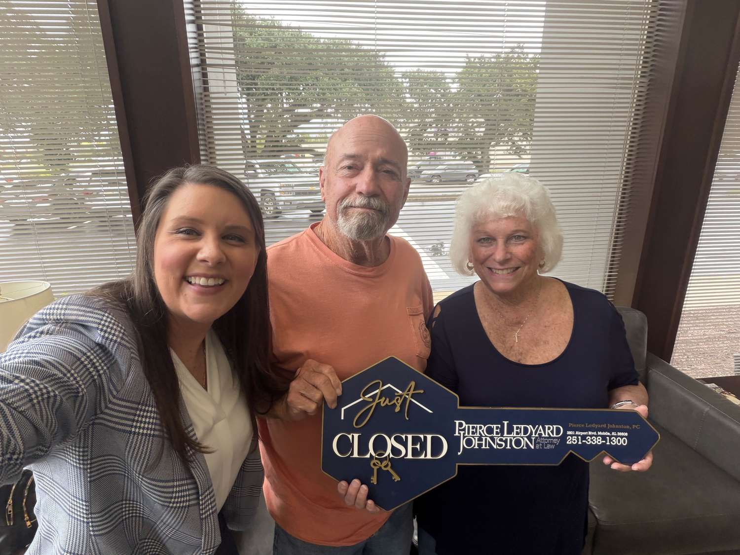 Kelli Salter with Tammy and Kenny on closing day
