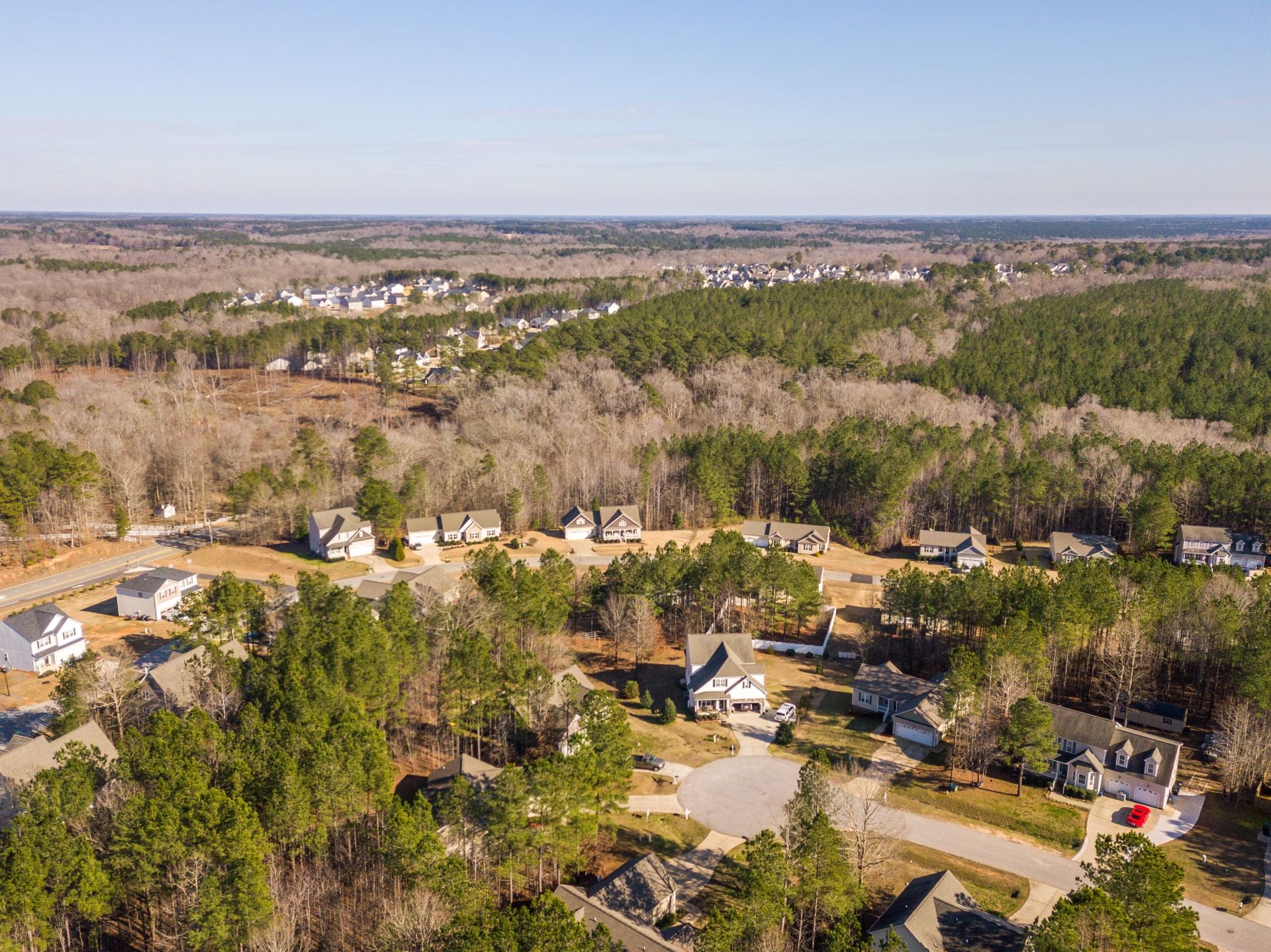 Aerial photo of North Carolina Neighborhood