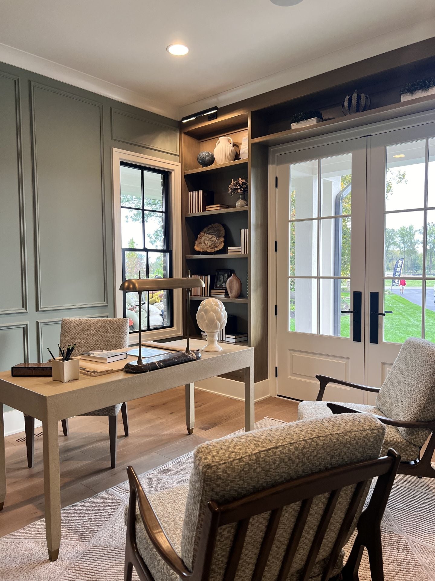 High end, luxury interior design of home office