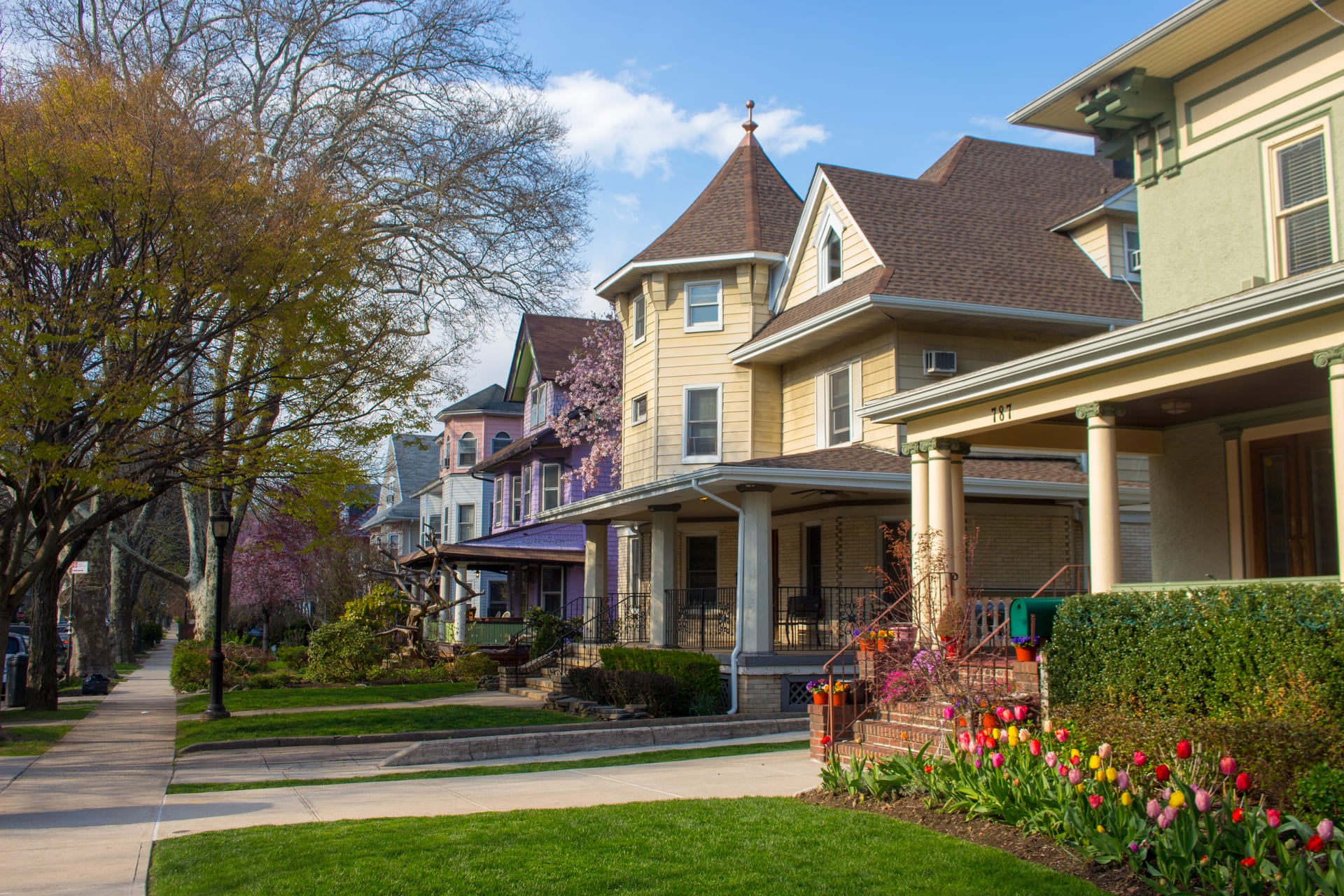 Brooklyn Suburb in the Spring