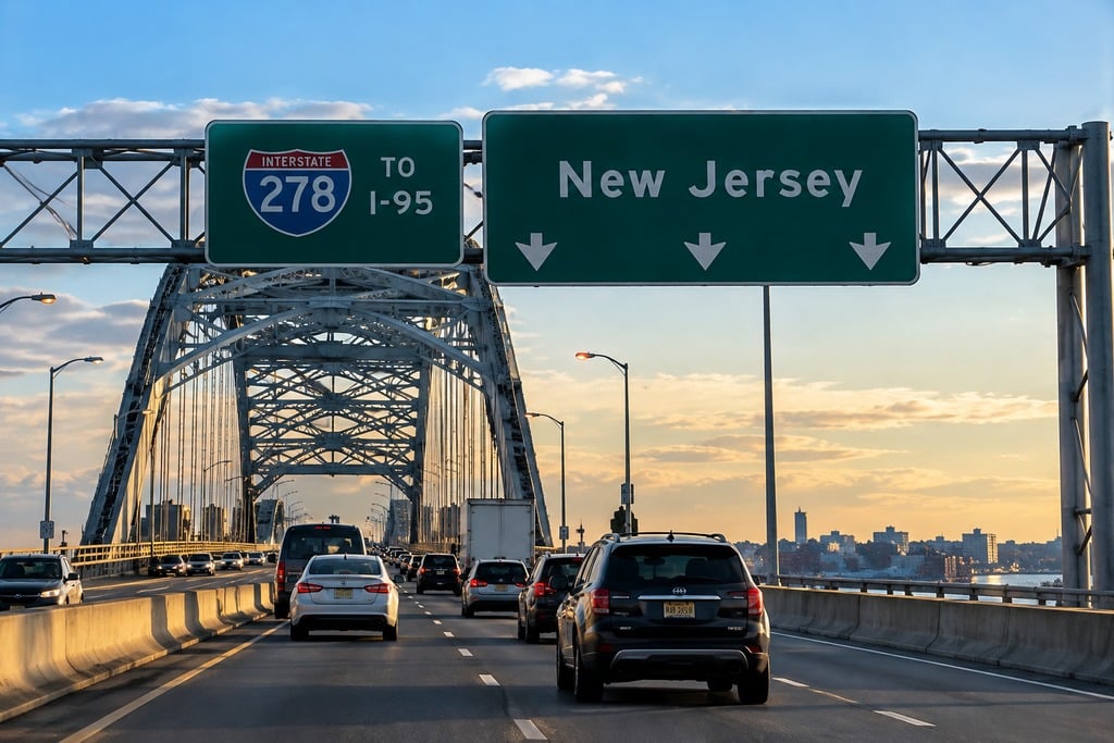 Crossing into New Jersey