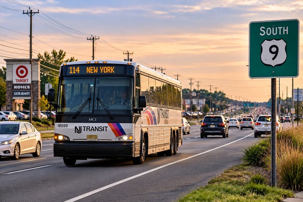 NJ Transit Bus on Route 9