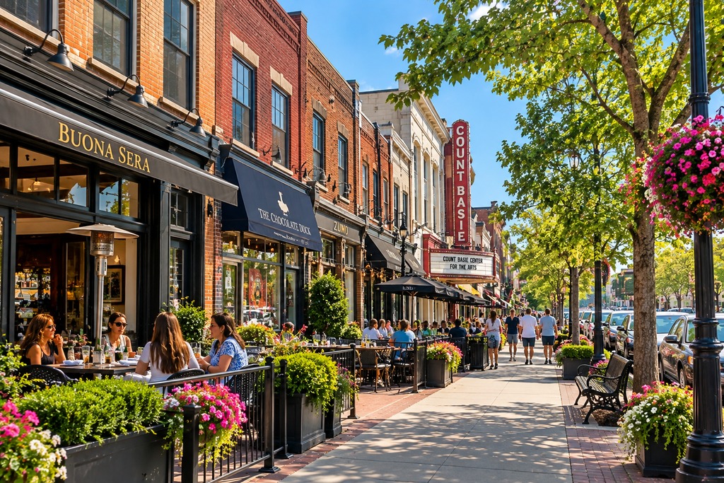 Sunny Red Bank Main Street Dining