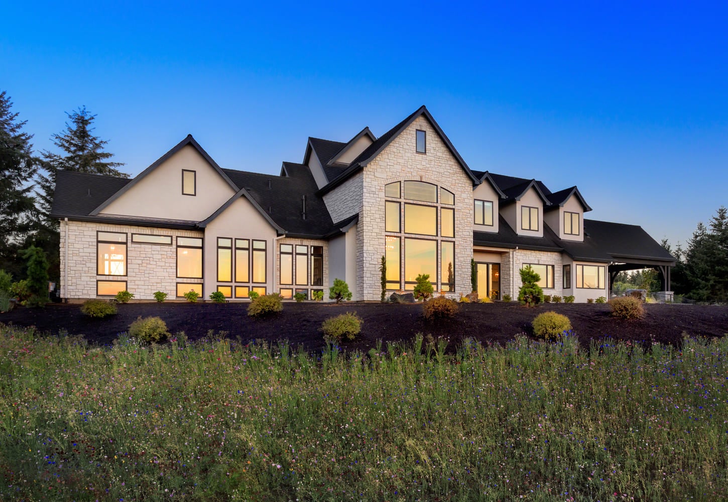 large-modern-home-at-dusk