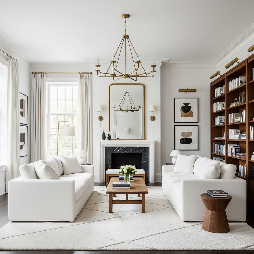 living-room-with-fireplace-and-bookshelf