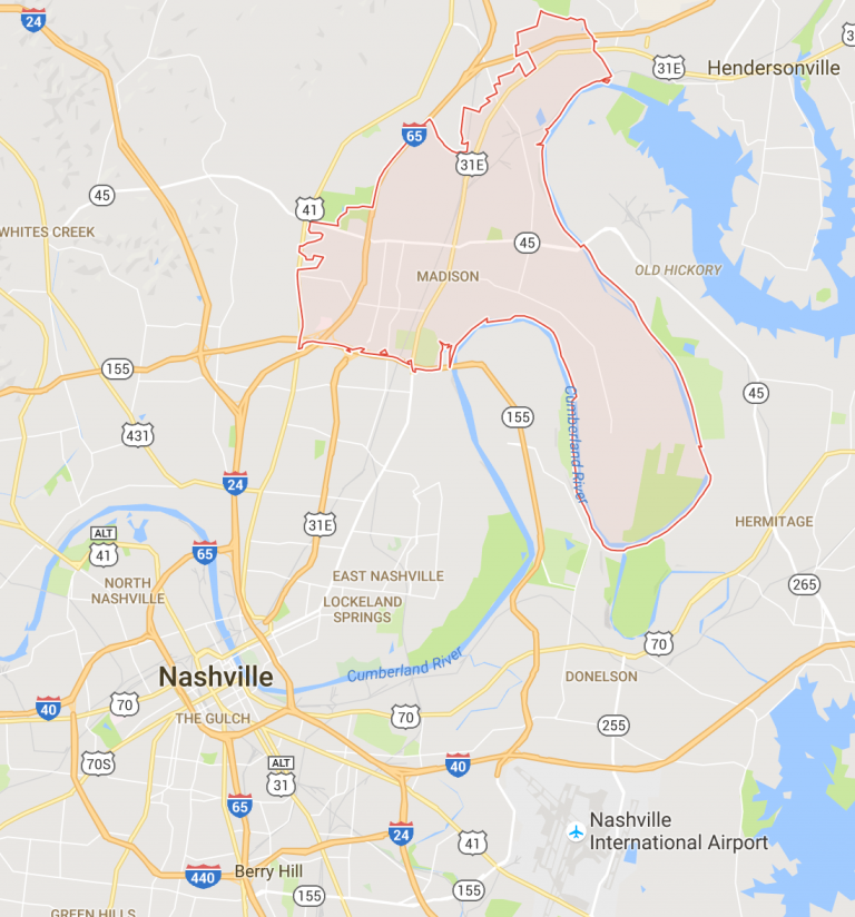 Madison Tn Map • Rice Miller Group at Benchmark Realty