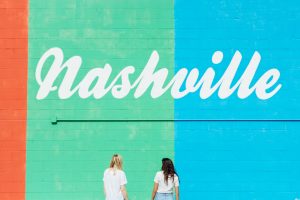 Nashville mural with bold stripes in real estate blog