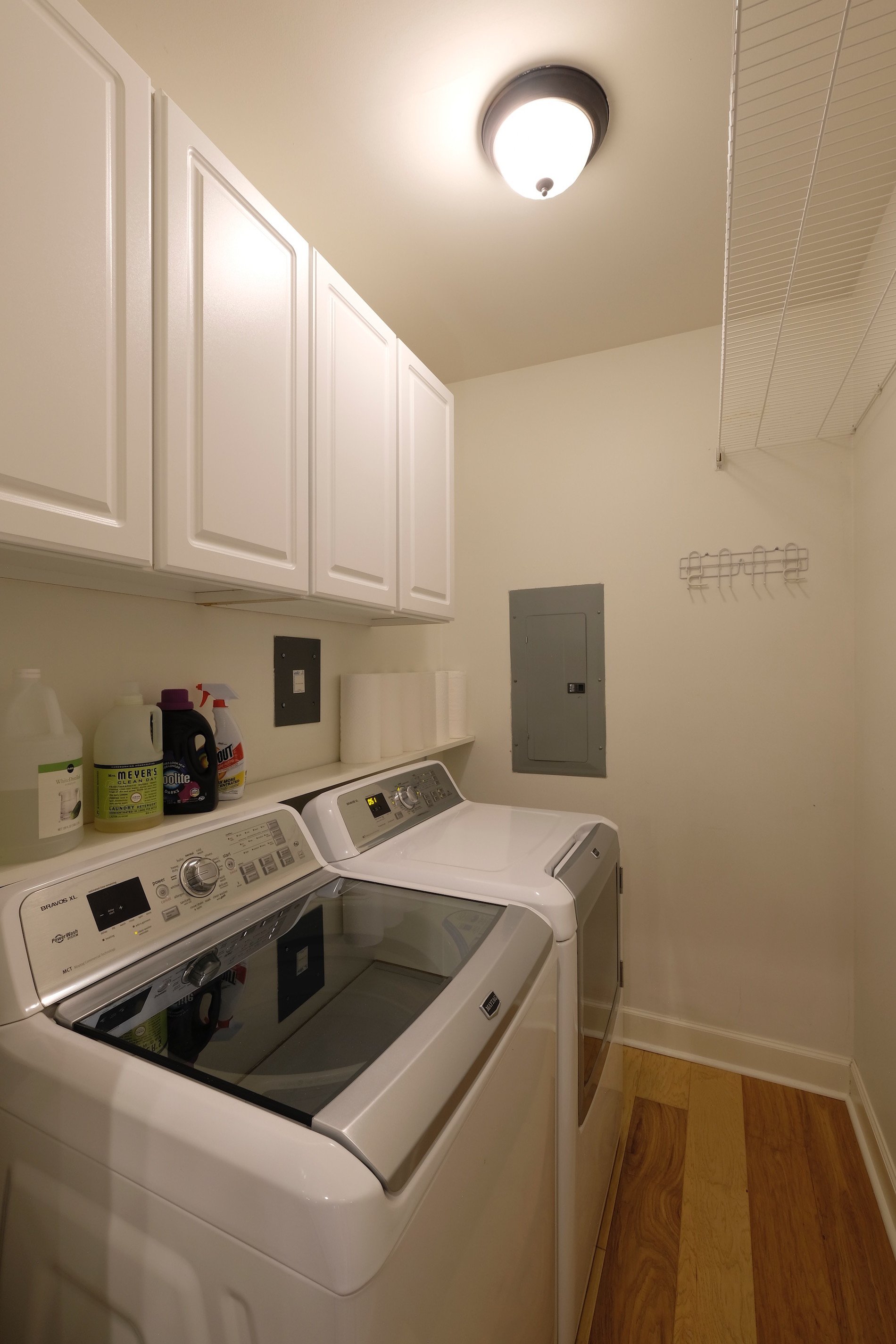 Laundry room with storage