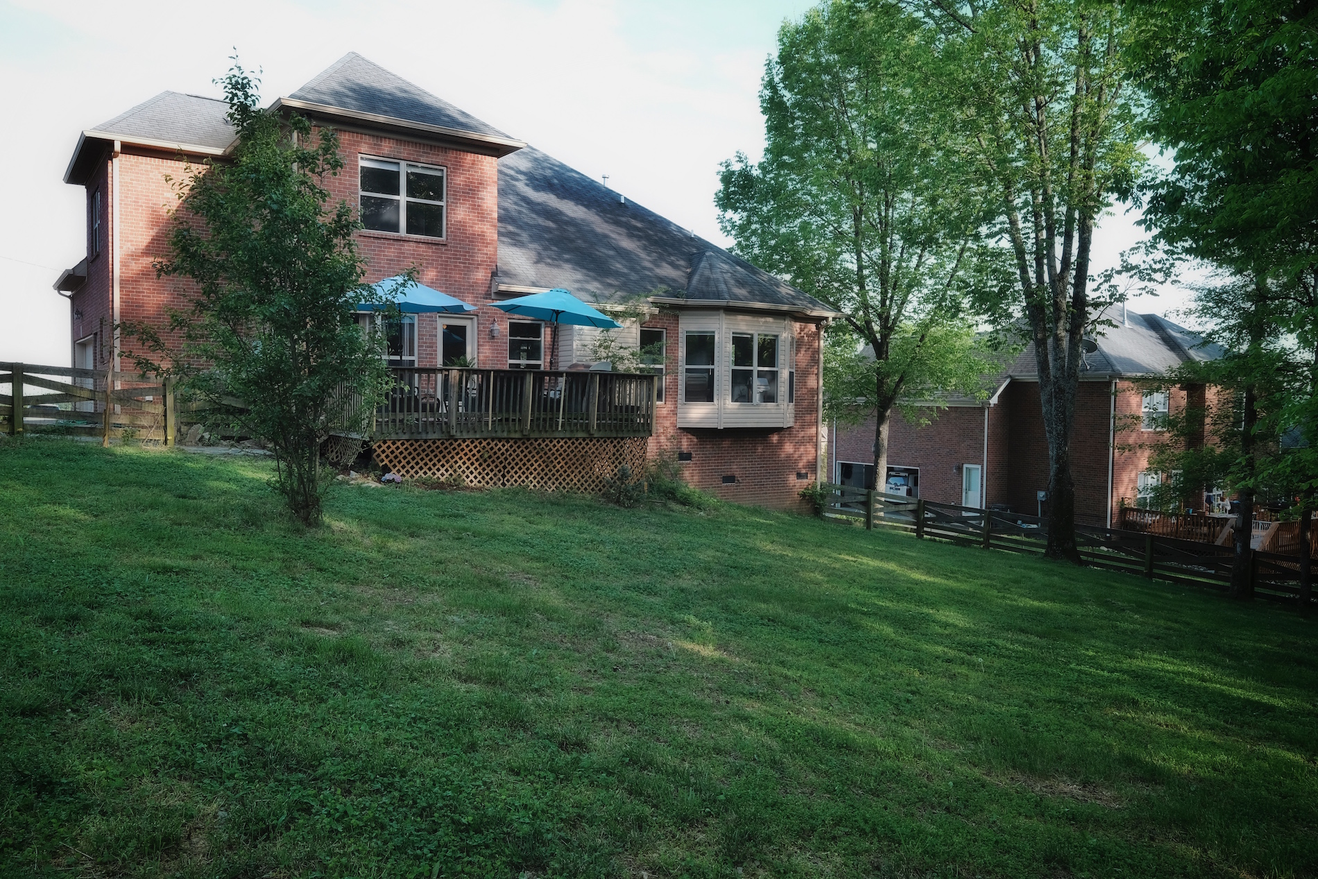 Fenced backyard in Nolensville, TN